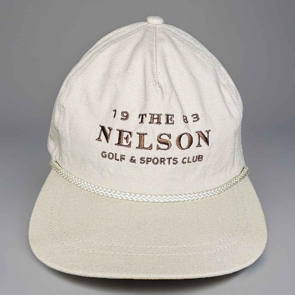 The Nelson Golf Sports Club 1983 Imperial DNA001 Leather Strap Back Rope Hat